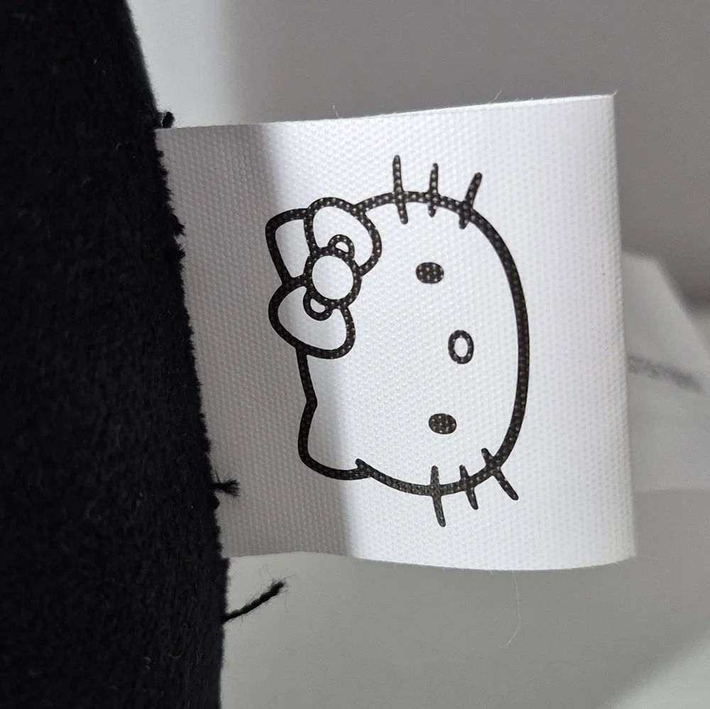 Hello Kitty Skeleton Plush Toy - Black and White Halloween Greeter Fall Gift